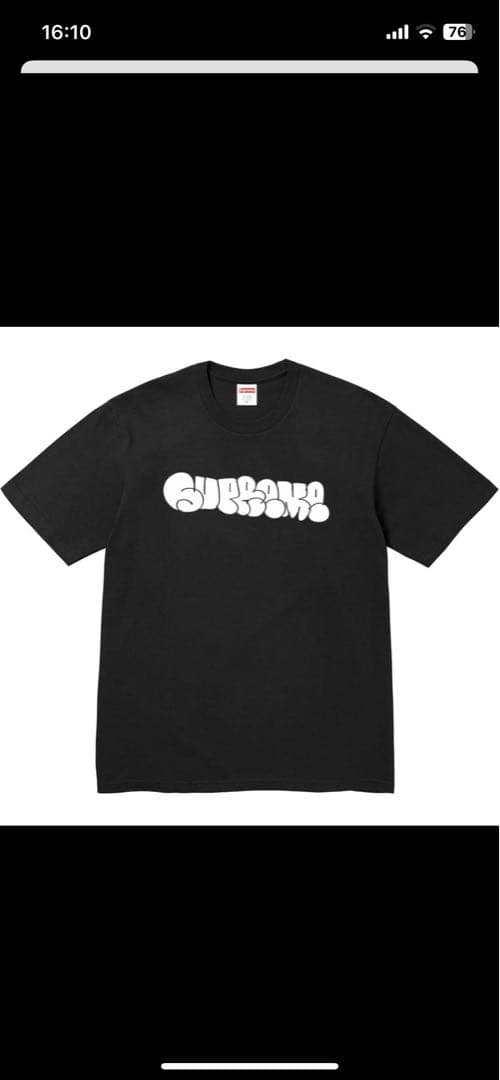supreme run tee Sサイズ　BLACK