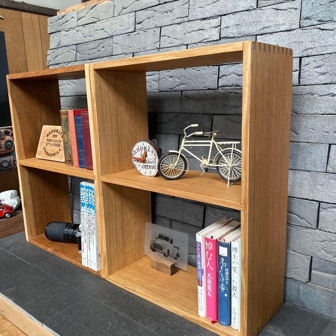 ナチュラルウッドオープンシェルフ 2セット　ホワイトオーク　オーダー品