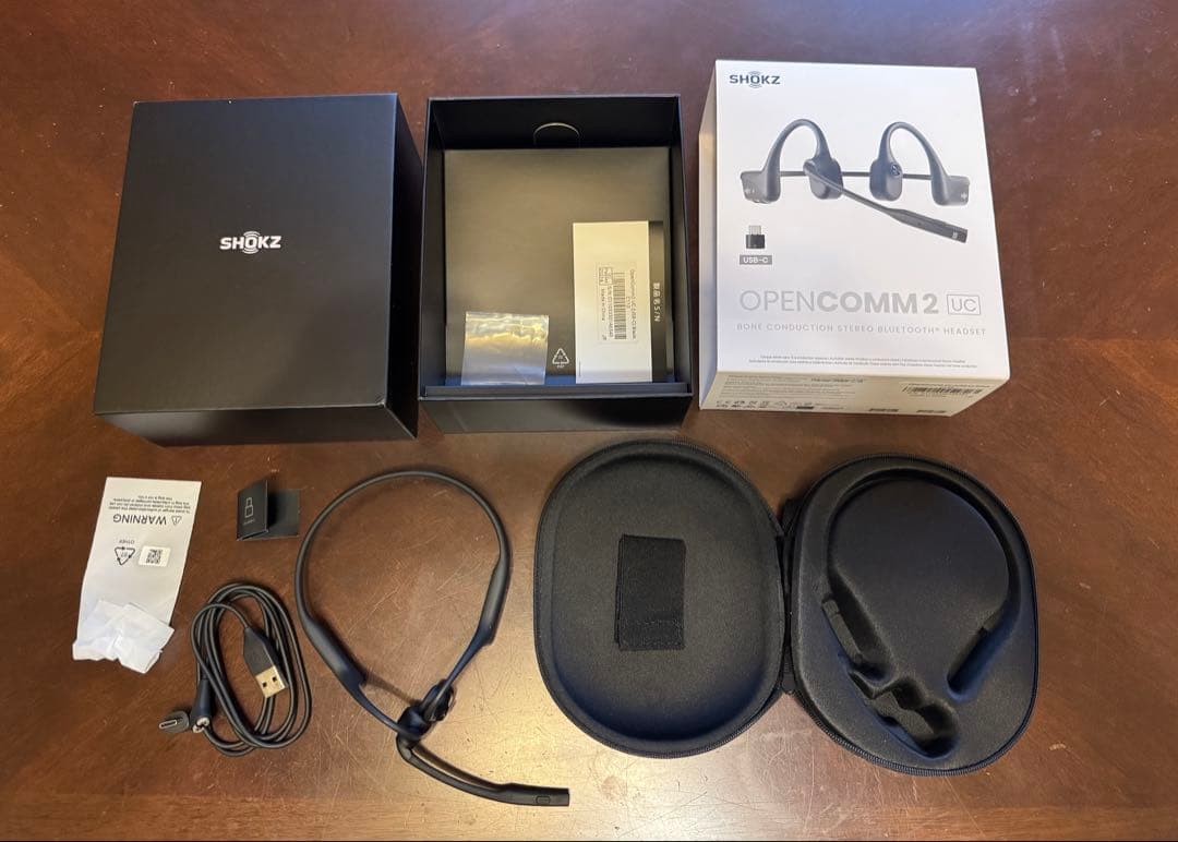 OpenComm2 UC 骨伝導イヤホン アップグレード前