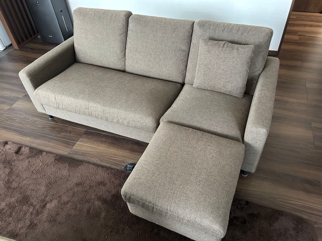 ニトリ　ベージュ L字型ソファセット 手渡し→板橋区