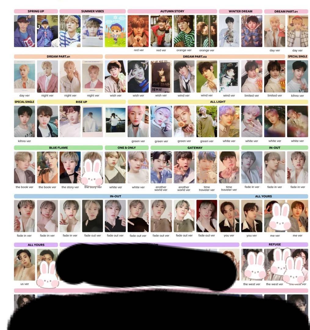 ASTRO  ユンサナ　歴代トレカ