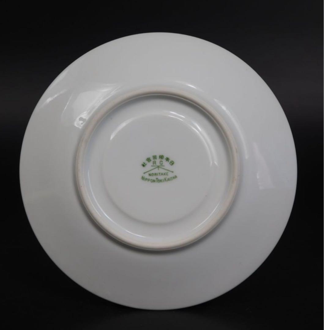 送料無料1912年 『オールドノリタケ』製 手描き薔薇文カップ＆ソーサー5客