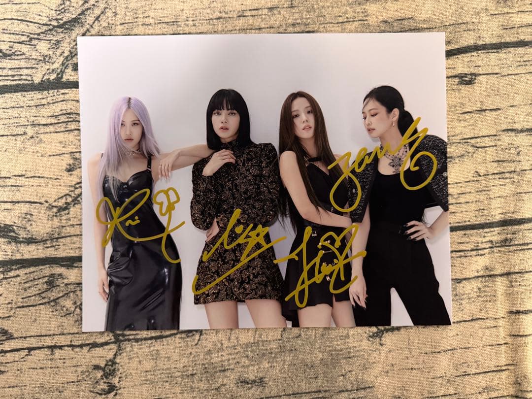 BLACKPINK ブラックピンク 直筆サイン写真