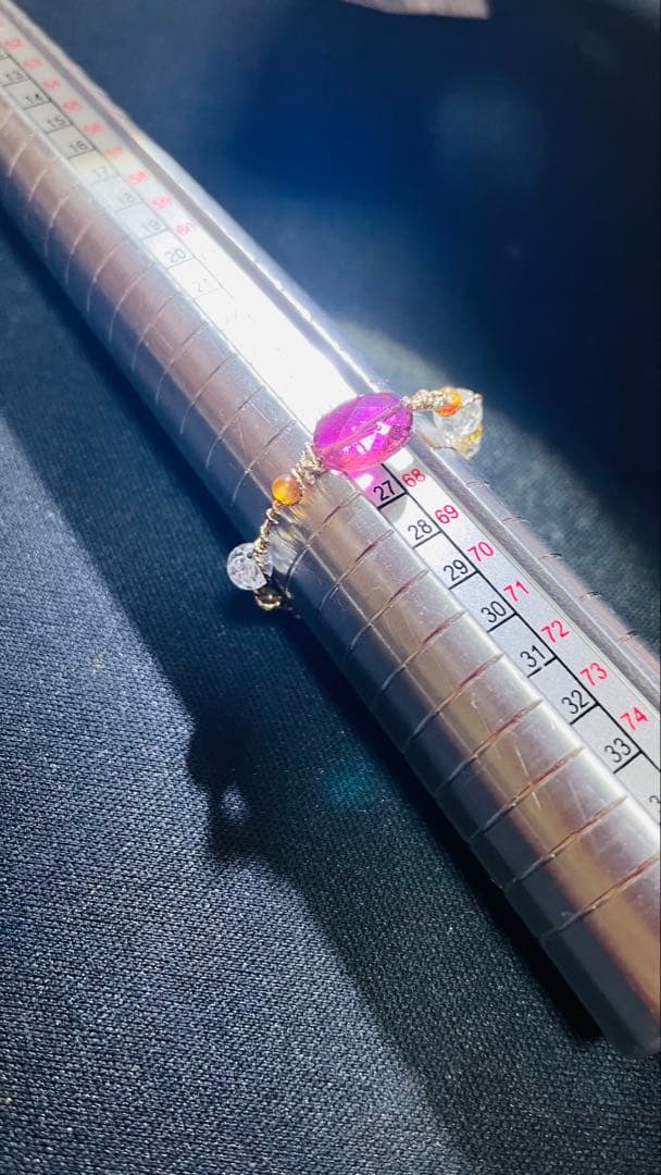 9月20日紫音 お取り置き品❗️魔術✨輝きが別格❣️宝石ピンクトルマリンワイヤ