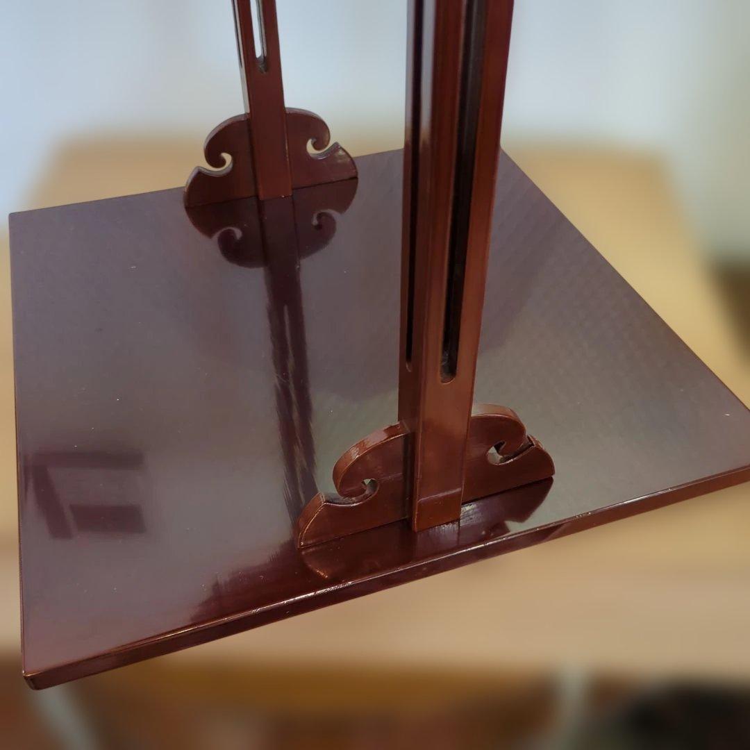 寿棚　茶道具　棚　漆器　木製　茶道　組み立て　お点前　木箱