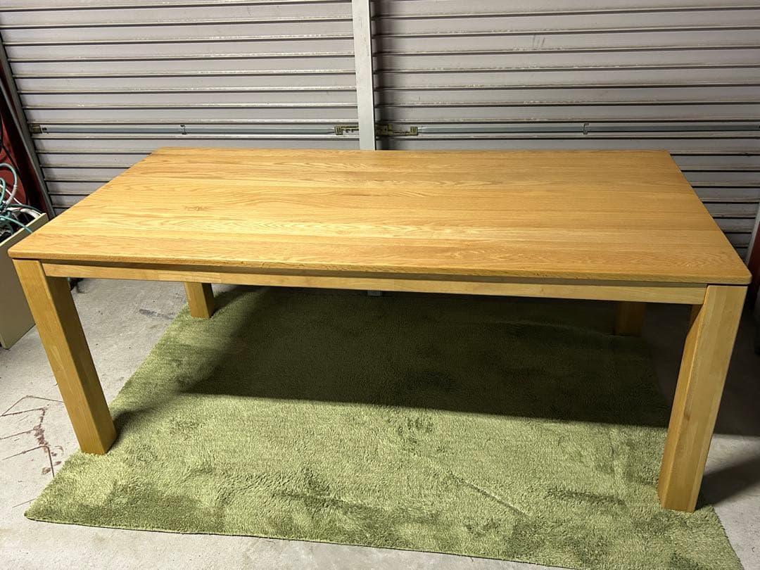 ☆山口県下松市よりダイニングテーブル 天然木 ナフコ 幅180 奥90 高71