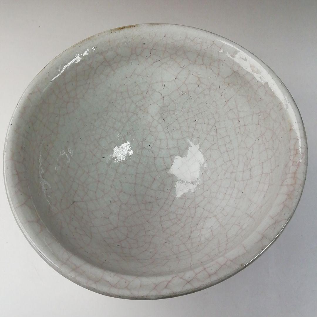 Ｔ７７９　茶碗　『白天目茶碗』『高麗陶房　宮岡英夫』　共箱　抹茶碗　茶道具