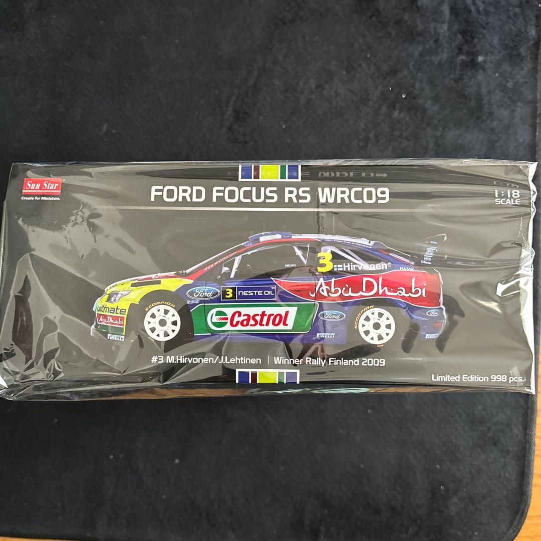 Ford Focus RS WRC09 限定版ミニカー 1:18