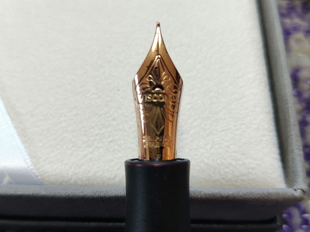 パラジウムニブVISCONTI ホモサピエンス　オーバーサイズ　ブロンズ　万年筆