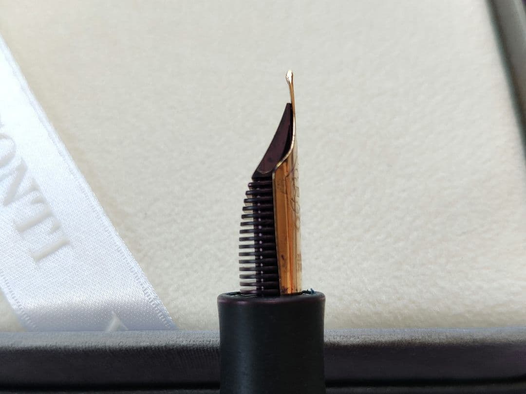 パラジウムニブVISCONTI ホモサピエンス　オーバーサイズ　ブロンズ　万年筆