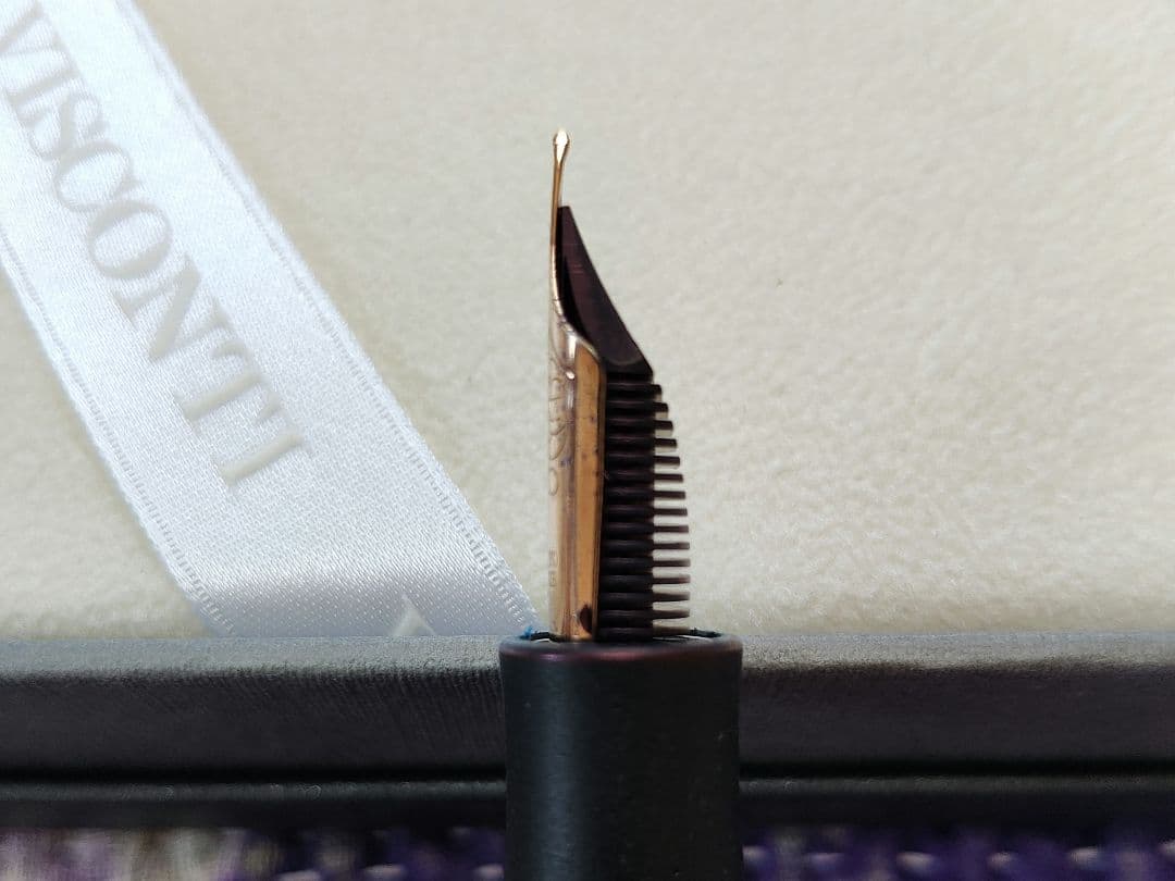 パラジウムニブVISCONTI ホモサピエンス　オーバーサイズ　ブロンズ　万年筆