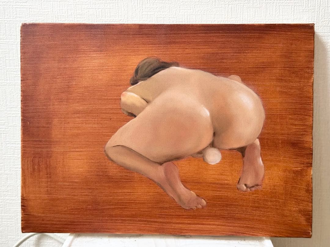 裸婦画　油彩画 油絵　原画 F4