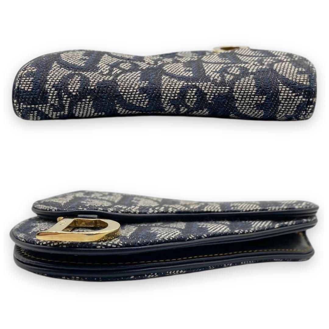 極美品♡クリスチャンディオール　トロッター柄　ケース　サドル　オブリーク