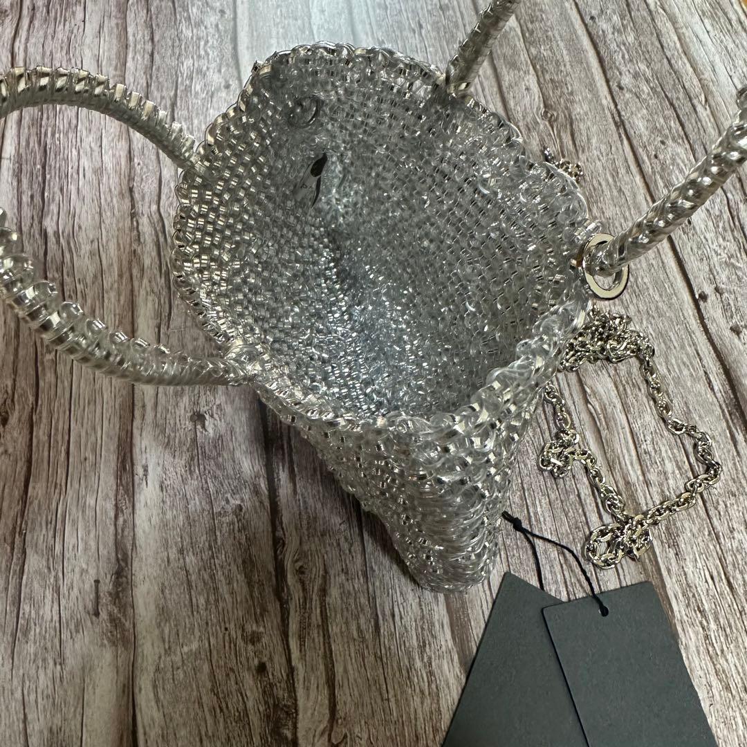 ANTEPRIMA シルバー ビーズ ショルダーバッグ