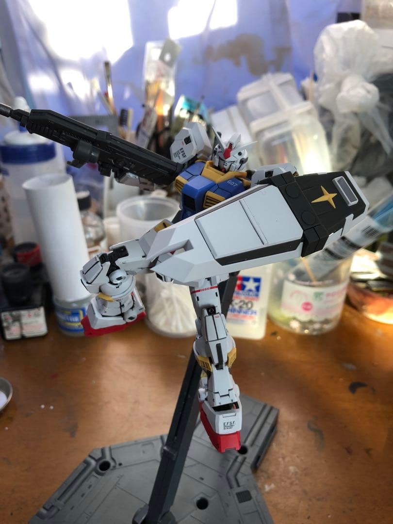 海外製プラモデル　1/144改造パーツ使用　ガンダム7号機