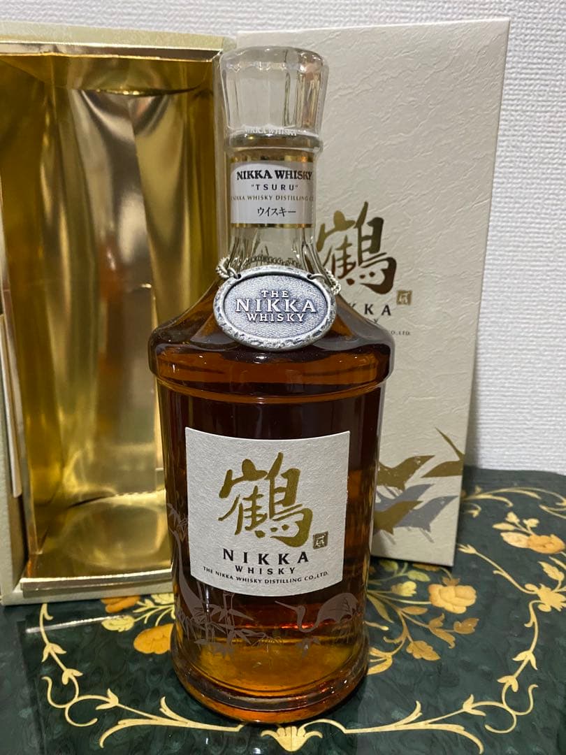 終売品　ニッカ　鶴スリムボトル