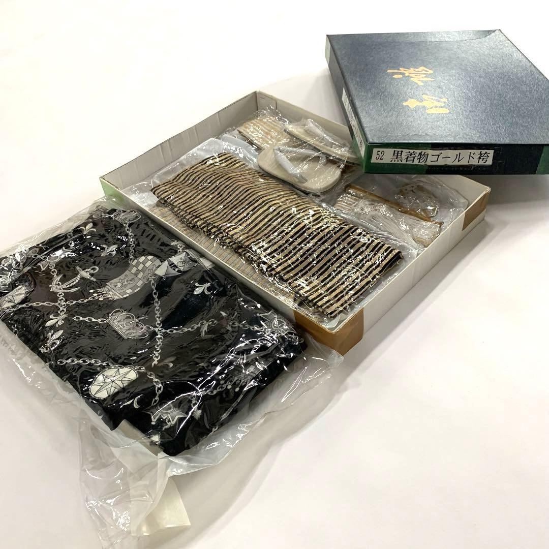 七五三 男の子 袴セット10点セット 3歳 記念 和装 黒×ゴールド