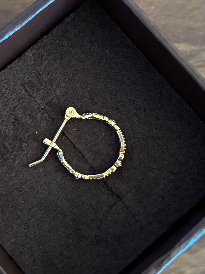 agete フープ ピアス K18 片耳