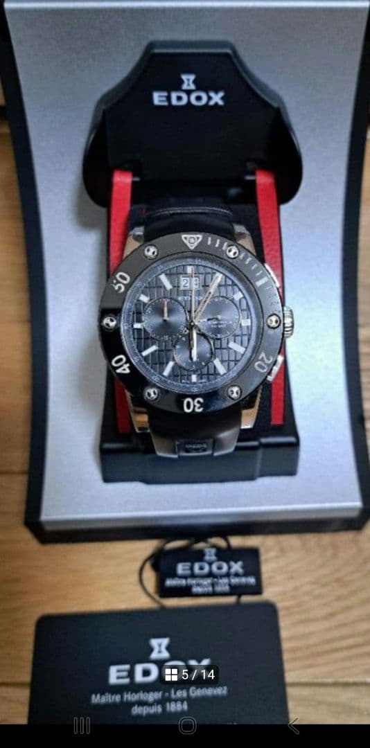 まーくん専用エドックス EDOX クラスワン クロノオフショア ビックデイト