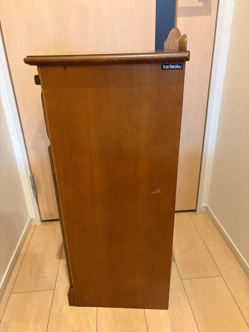 希少　karimoku / カリモク 電話台 FAX台 レトロ　アンティーク
