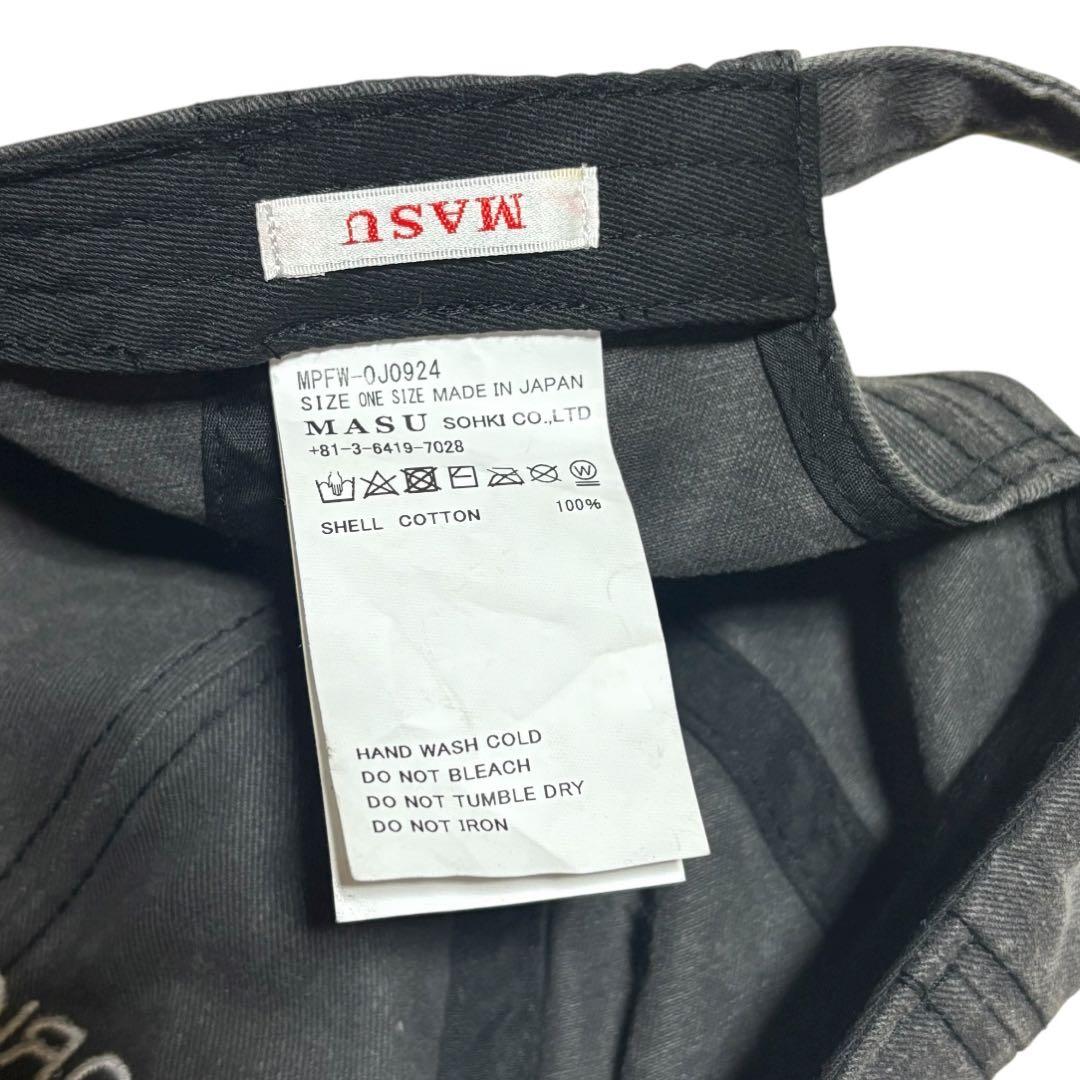 MASU Original Masu Cap Faded Black タグ付き