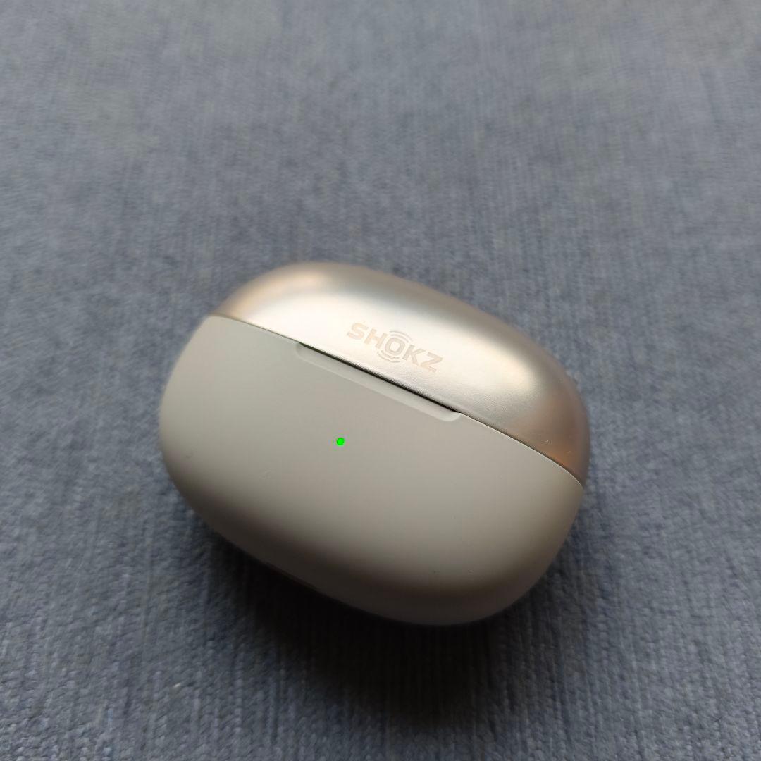 【最終値下げ】Shokz OpenDots ONE 充電ケース　グレー シルバー