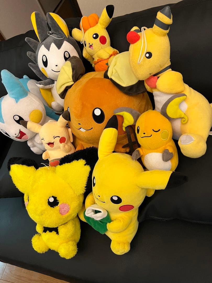 ポケットモンスターの電気タイプのぬいぐるみ9体セット
