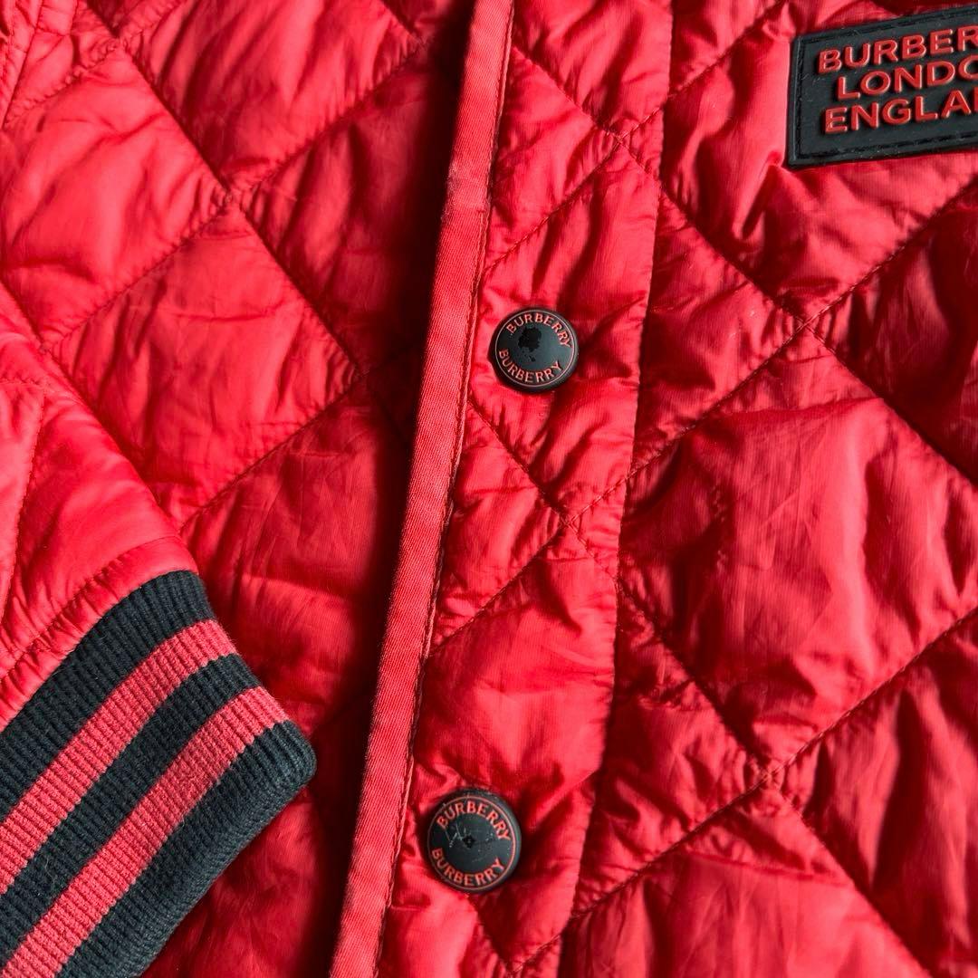送料無料)バーバリー/キッズ/キルティング/ブルゾン/赤