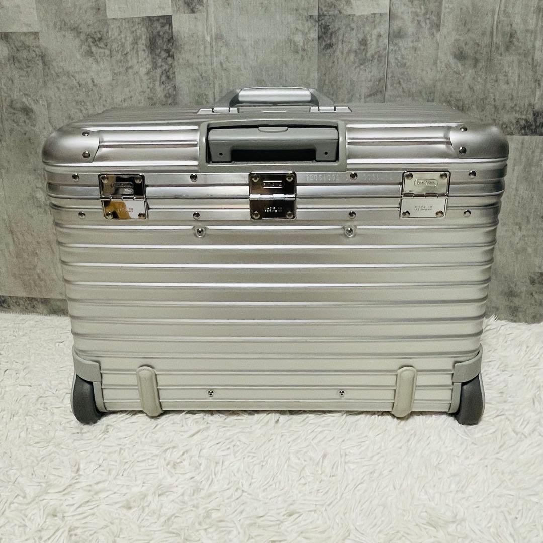 未使用級★RIMOWA パイロットトロリー　2輪　シルバー　TOPAS 36L