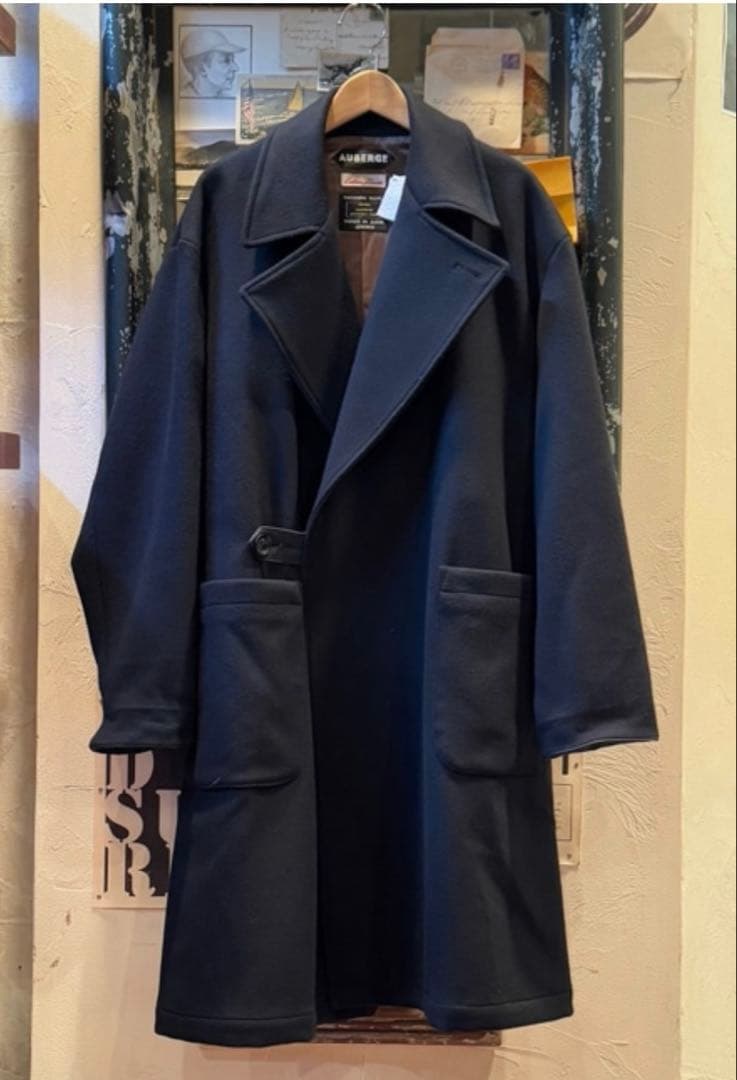 AUBERGE 25AW CONNERY ビキューナ混 究極ガウンコートM 40