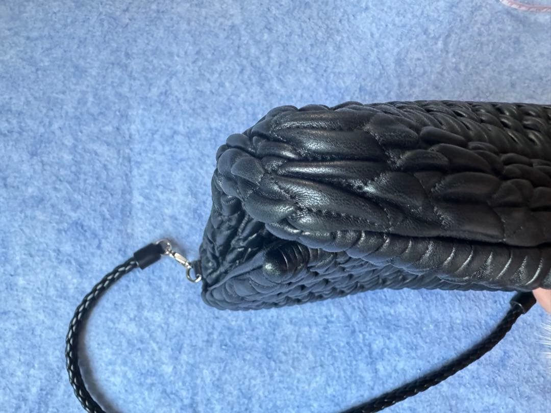 Choooさま専用 miu miu ブラック　ナッパ　マトラッセ　クリスタル