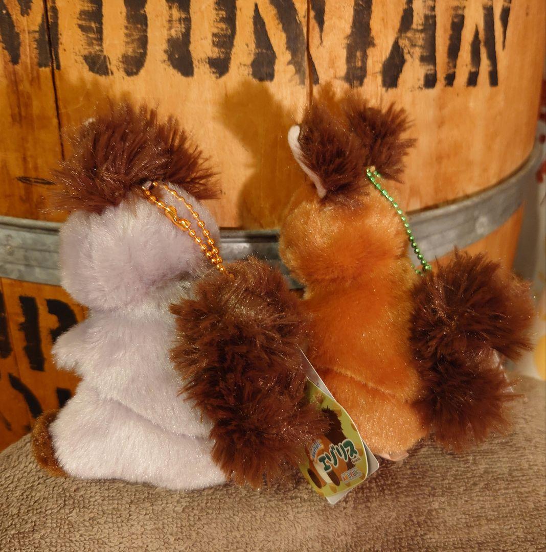 くったりエゾリス LMC セット ココア ライトグレー エゾリスマスコット