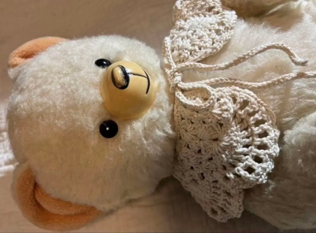 希少 アンティーク DDRベア ベルリンベア オフホワイト レアカラー .