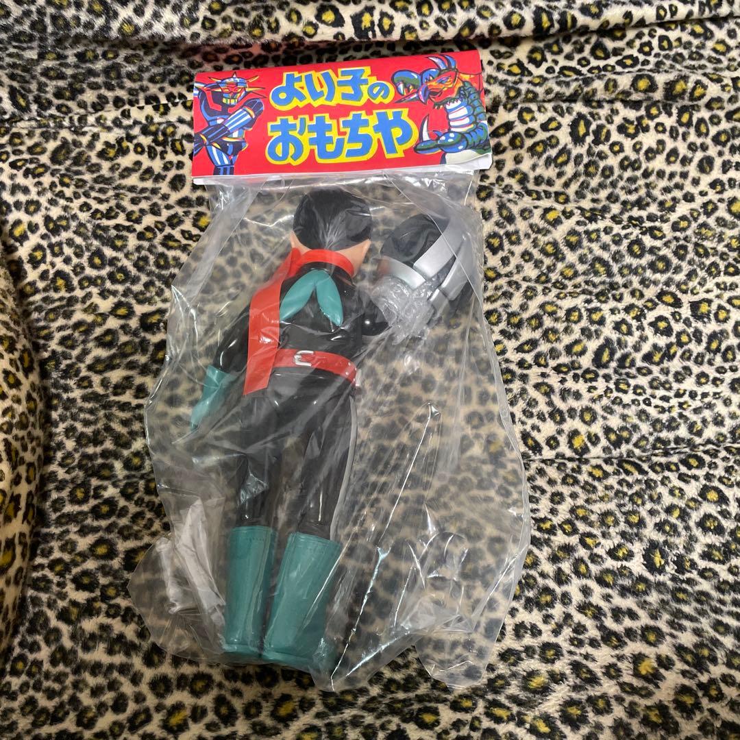 値下げ 仮面ライダー 面取れ ソフビ 25㎝ ライダー 無版権 no.2 黑色