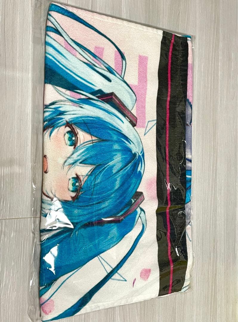 ニコニコ動画と初音ミクのキセキ展　描き下ろし　キービジュ　記念フェイスタオル