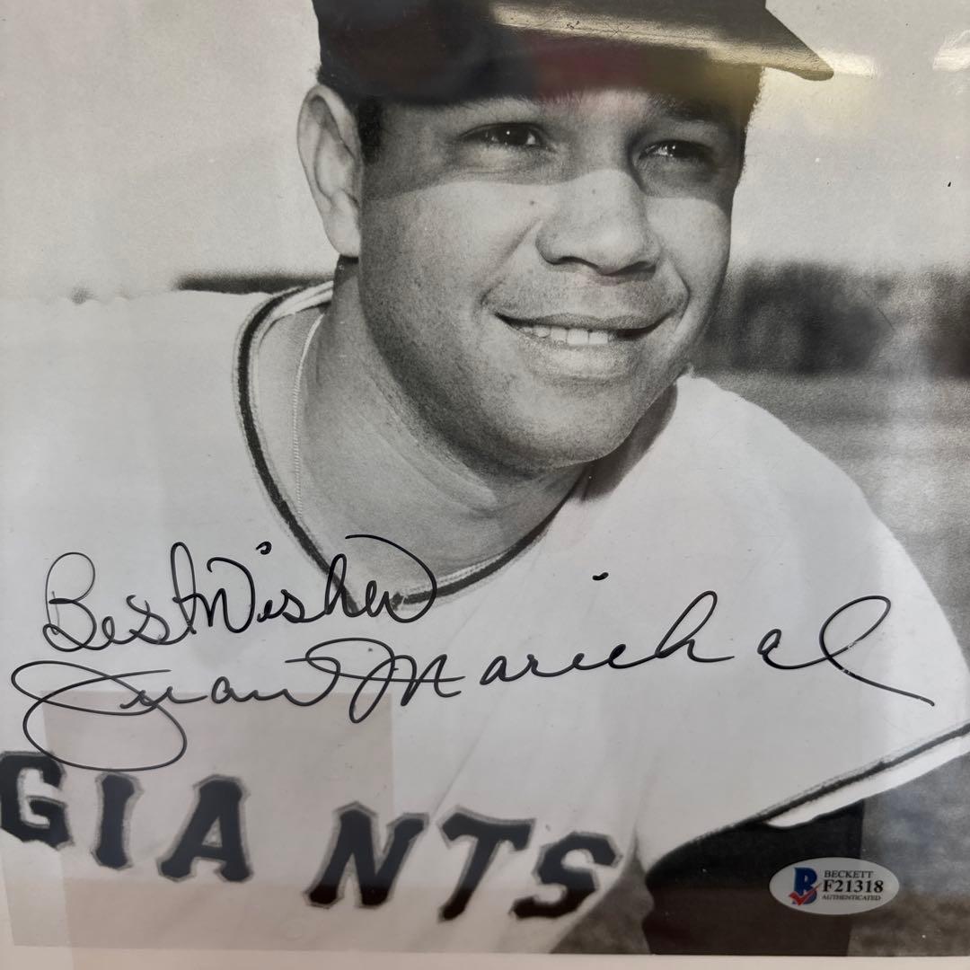 【SALE】MLBフアン・マリシャル サイン入り写真