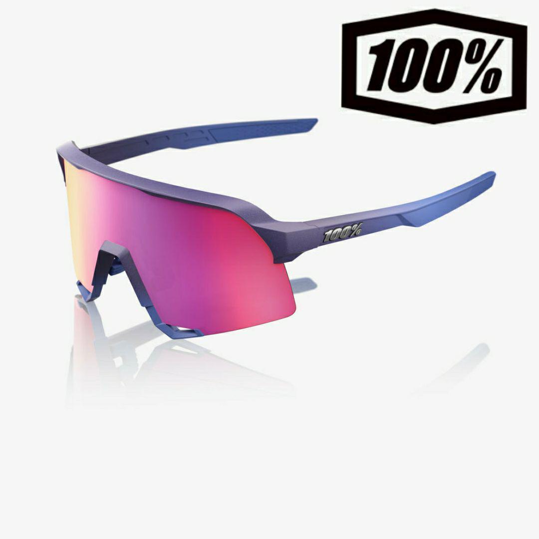 新モデル 100% S3 サテンストーム パープル ワンハンドレッド サングラス