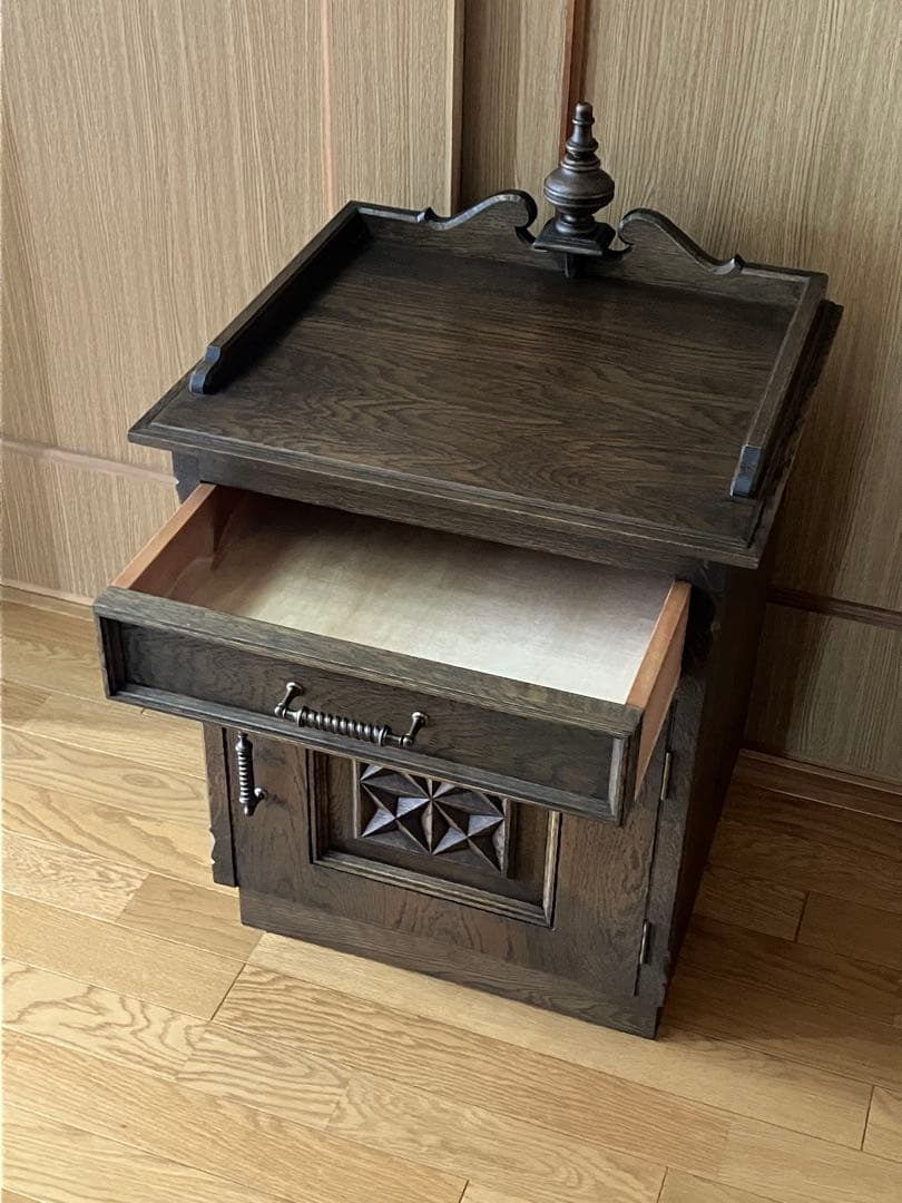 永田良介商店 ナイトテーブル　引き出し　戸袋