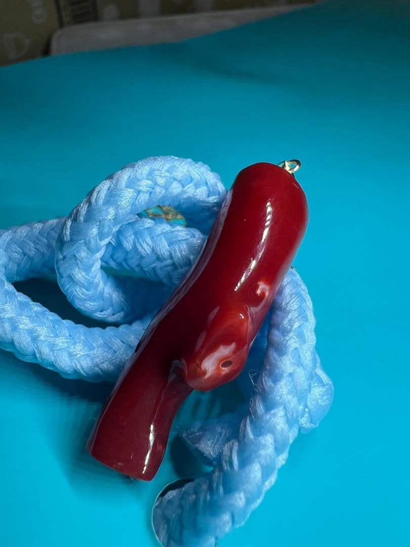 まにこ様用！！【極上の純国産☆】天然血赤珊瑚　高知県産　21.090ct k18