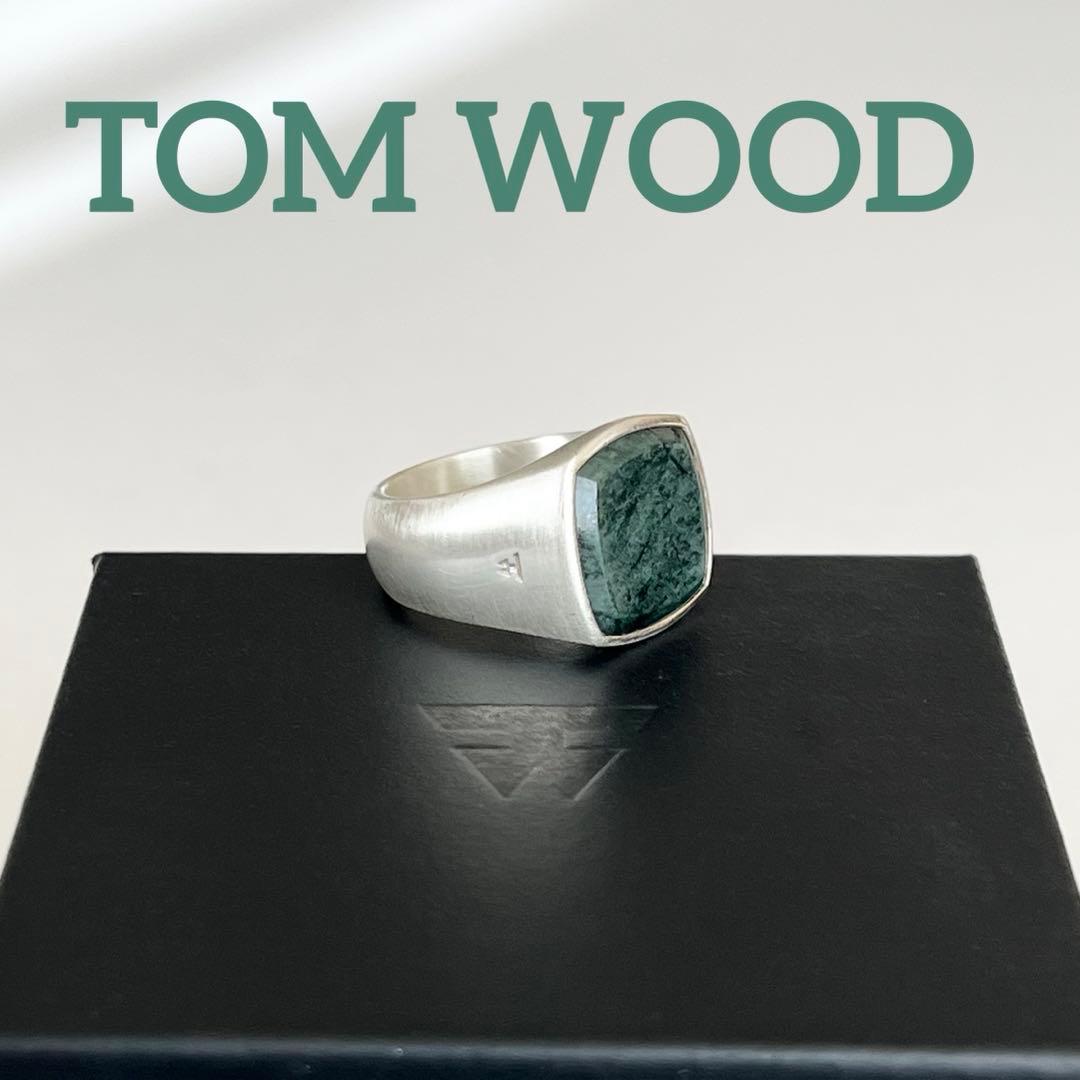 【美品】TOM WOOD cushion onxy ring g54 14号