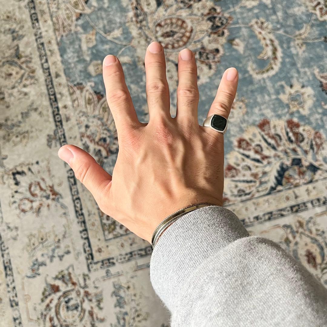 【美品】TOM WOOD cushion onxy ring g54 14号