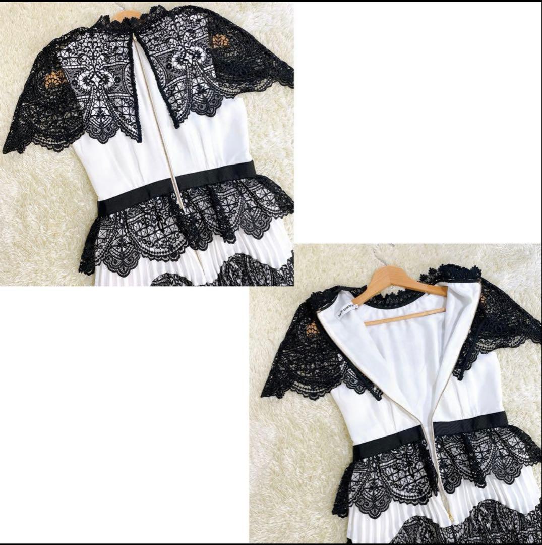 美品 セルフポートレイト Lace Pattern Midi Dress