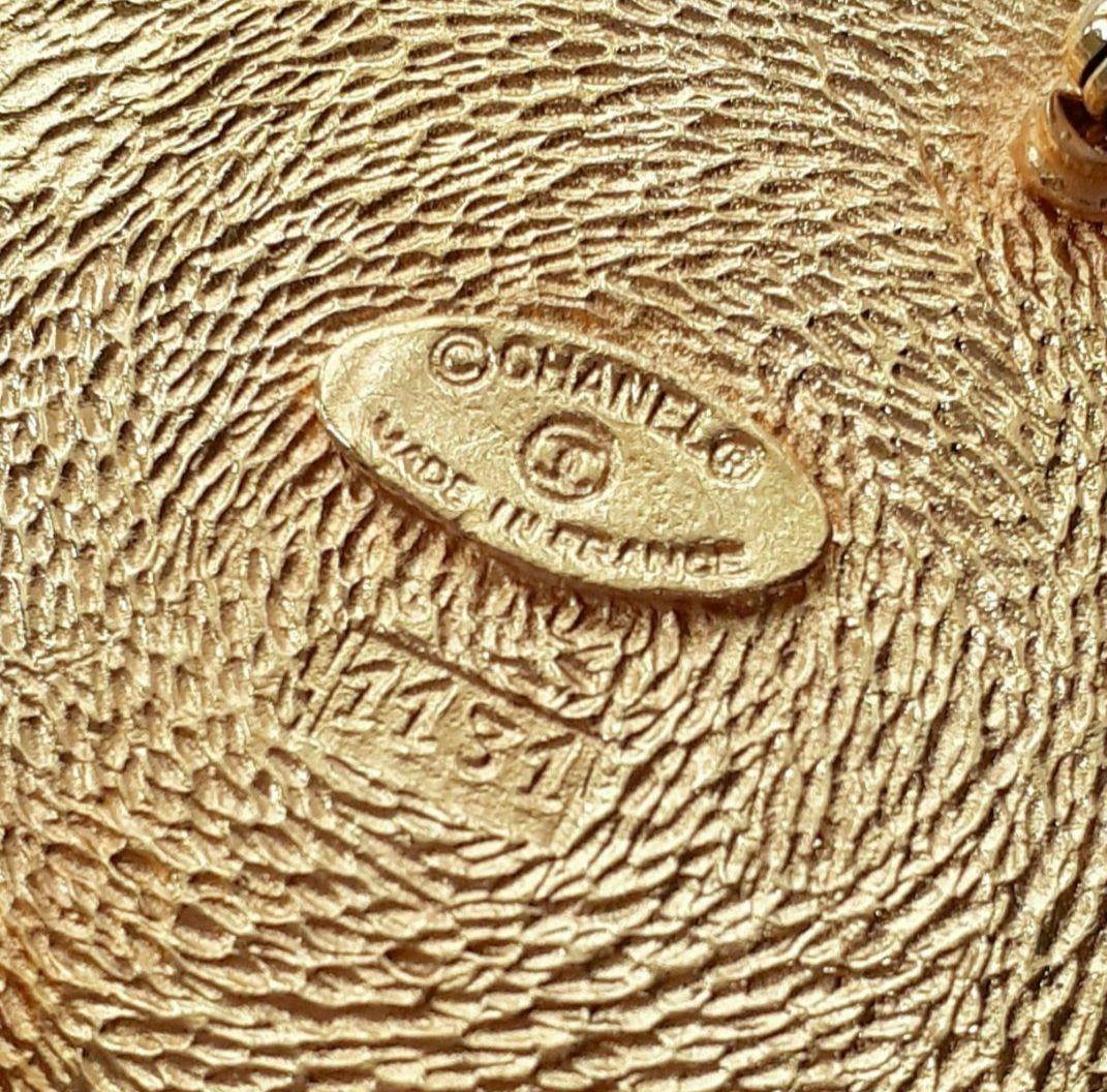 ⭐CHANEL⭐　シャネル　ココマーク　カンボン　ラウンド　ブローチ　ゴールド