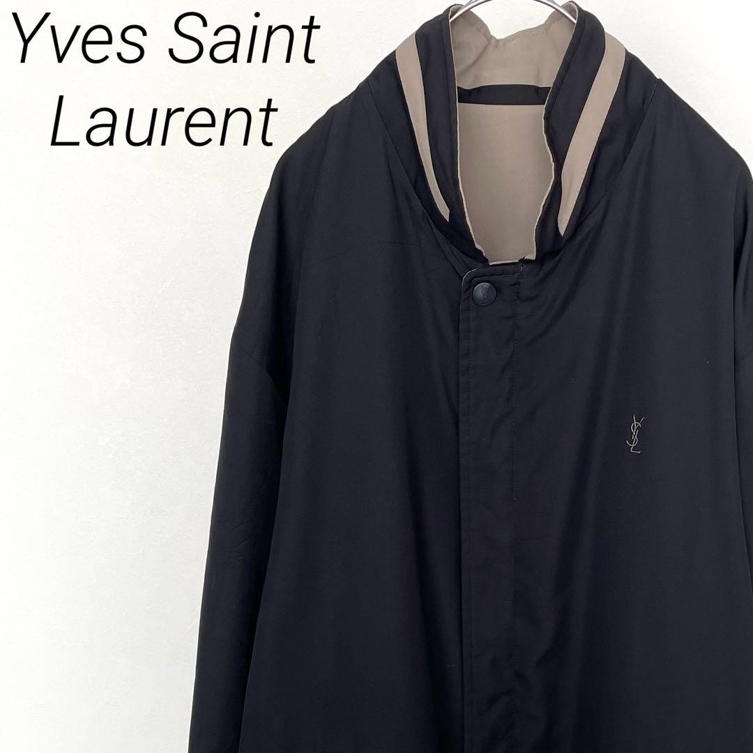 Yves Saint Laurent ブルゾン リバーシブル ロゴ刺繍 古着