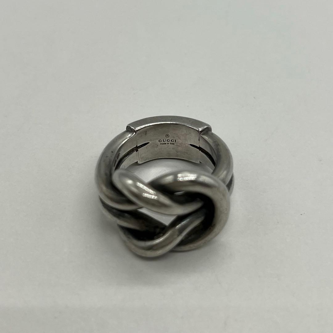 ぶたっこ グッチ GUCCI ノット リング 表記サイズ19 SV925