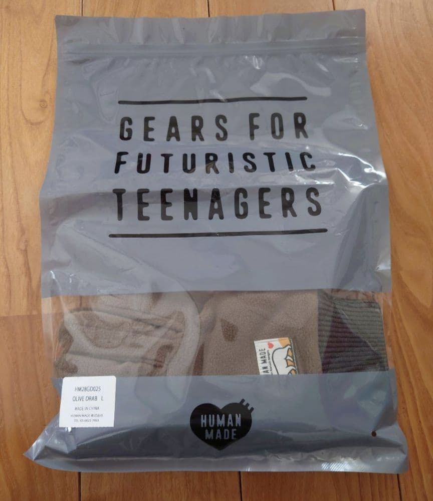 サイズL HUMAN MADE FLEECE GLOVES OLIVE DRAB