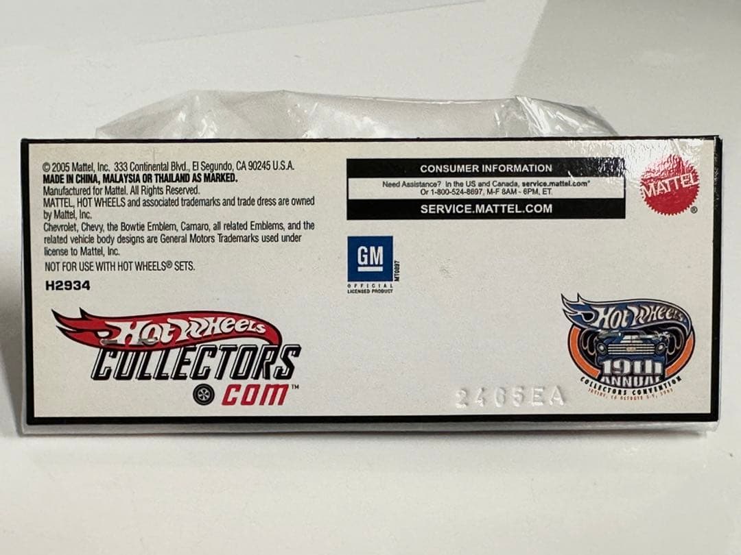 ミニカー 2005 HotWheels Chevy Camaro RLC