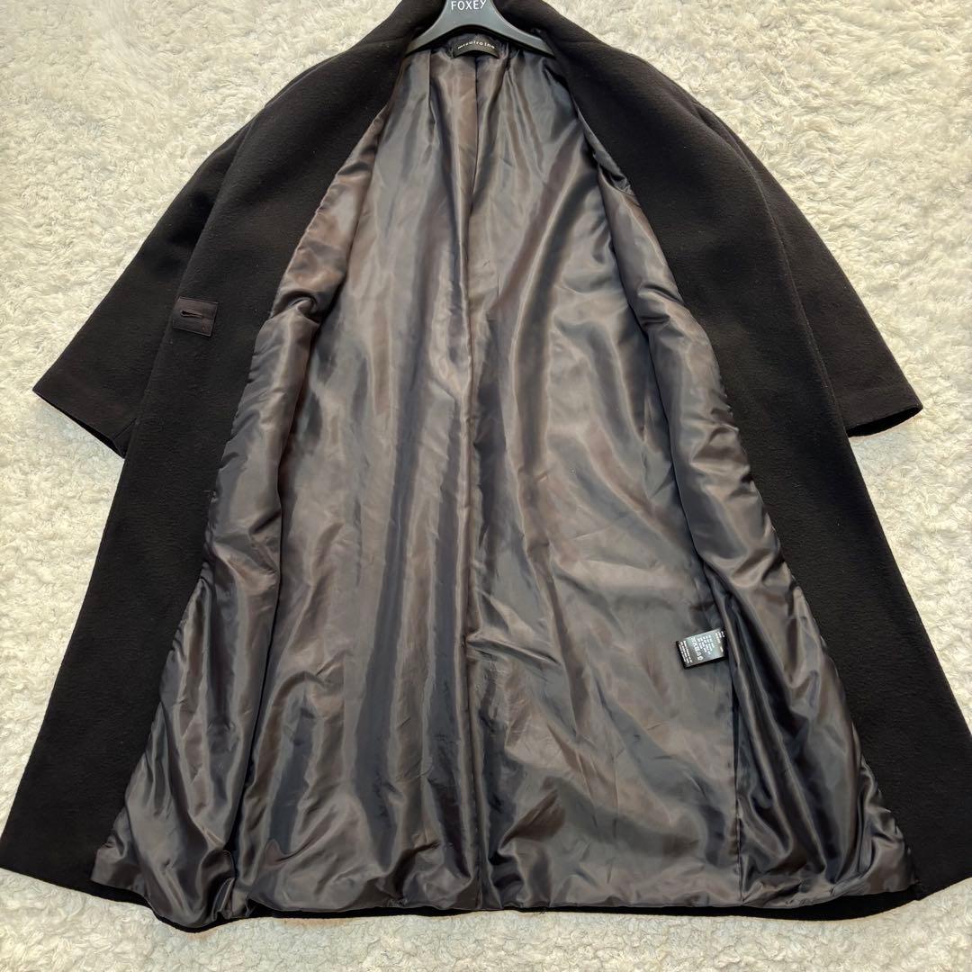 【2024年モデル】mizuiroind ウールブレンドスタンドカラーコート