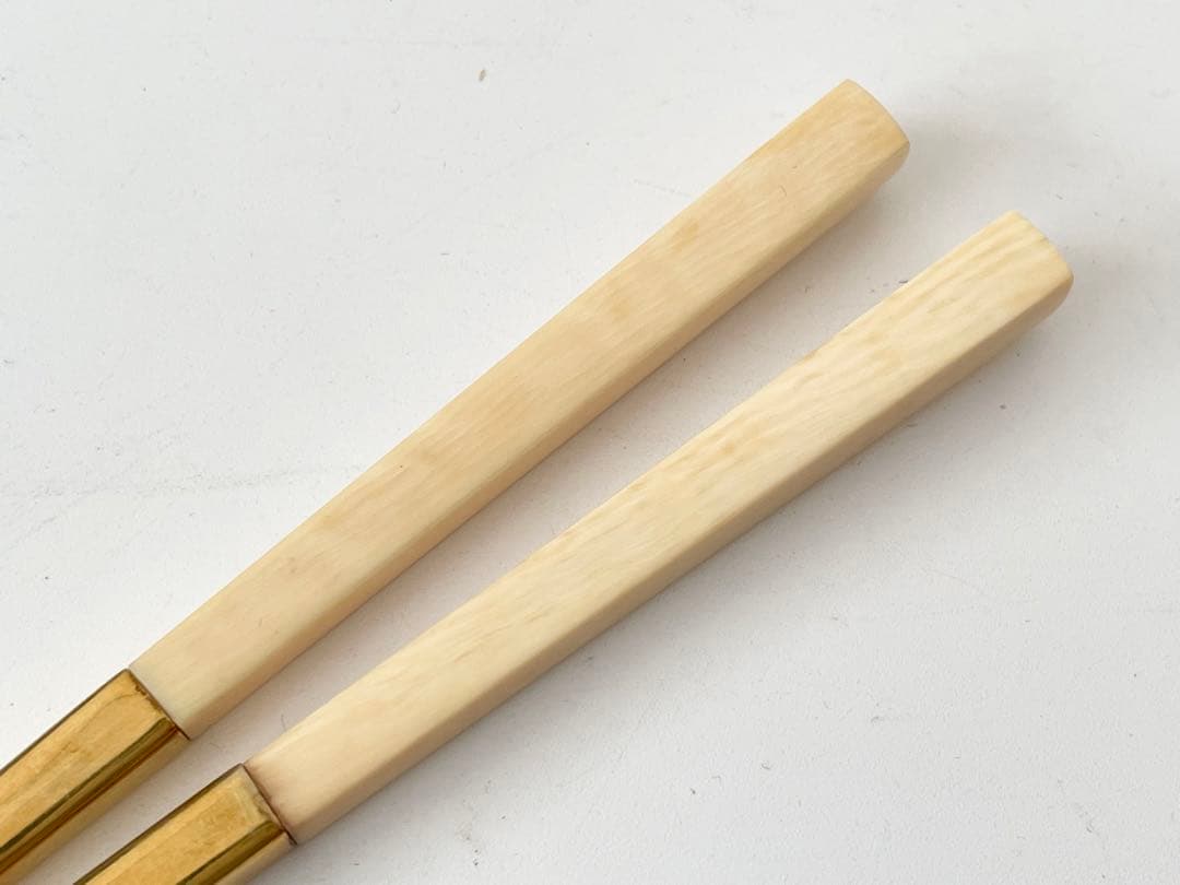 K14 金製　御箸　金属製　金の箸　三越謹製　桐箱付き　14K 14金　祝膳