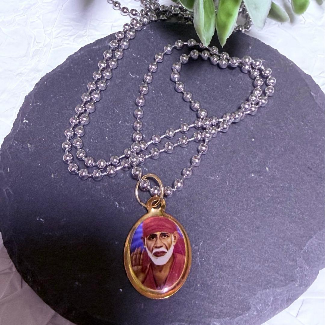 シルディ・サイ・ババ ペンダント ボールチェーン80cm(長さ変更可) 藤井風